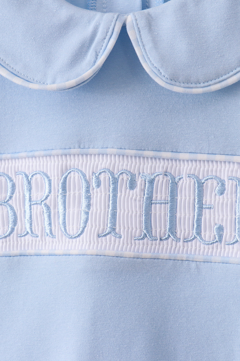 Brother Smocked Shorts Set