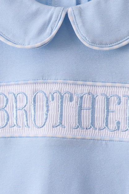 Brother Smocked Shorts Set