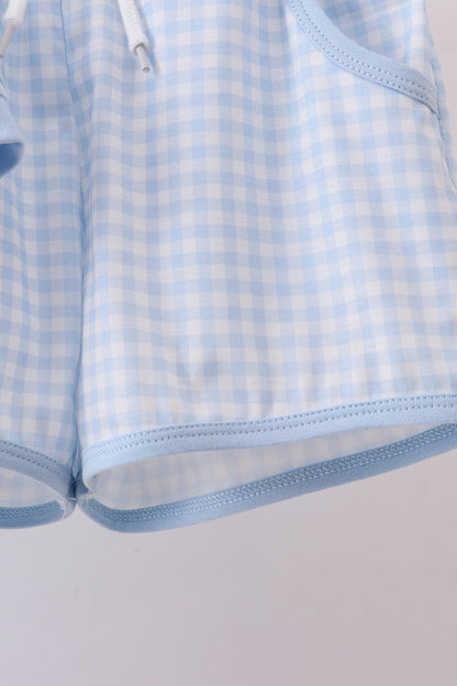 Brother Smocked Shorts Set