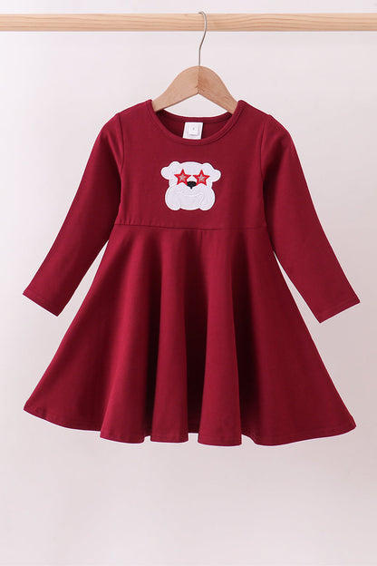 Georgia Bulldog Applique Dress