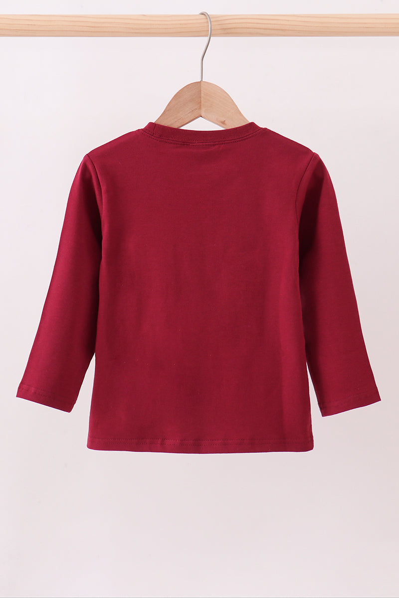 Georgia Bulldog Applique Top