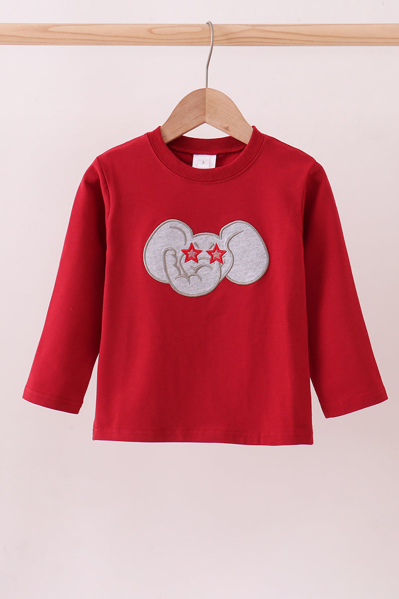 Alabama Elephant Applique Top