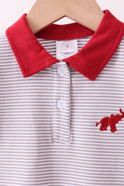 Alabama Elephant Embroidery Pants Set
