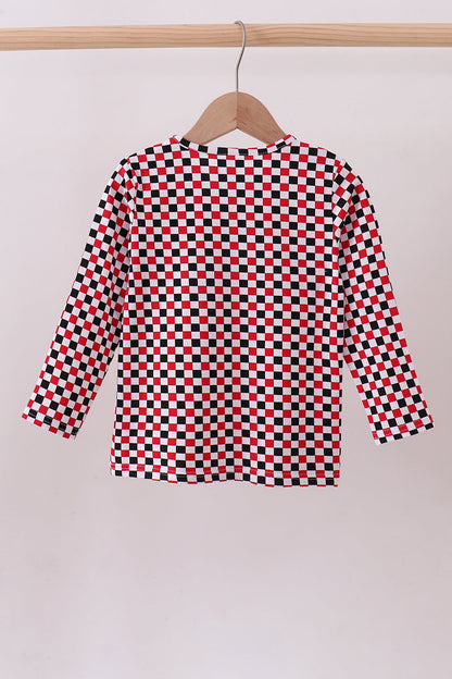 Georgia Dog Embroidery Top