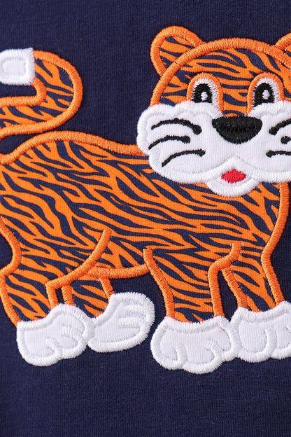 Auburn Tiger Applique Bubble