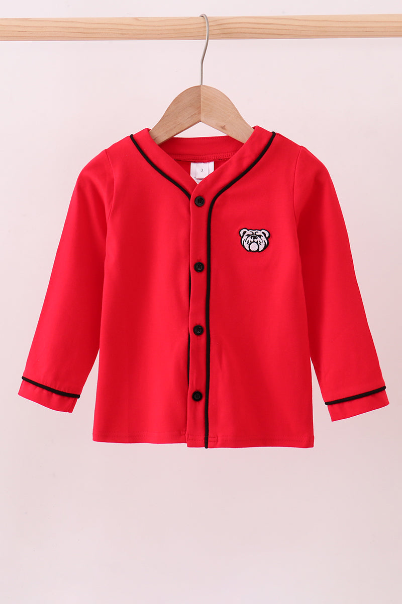 Georgia Bulldog Embroidery Cardigan