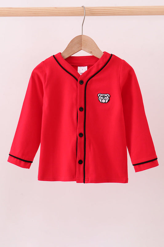 Georgia Bulldog Embroidery Cardigan