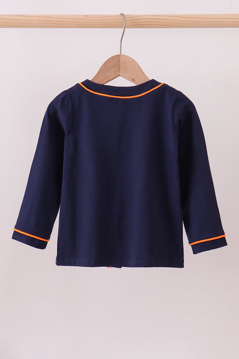 Auburn Tiger Embroidery Cardigan
