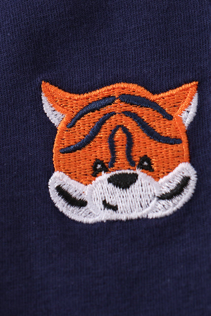 Auburn Tiger Embroidery Cardigan