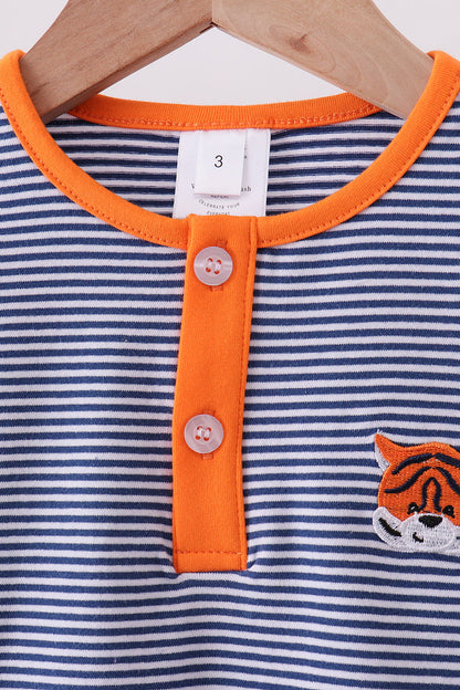 Auburn Stripe Tiger Top