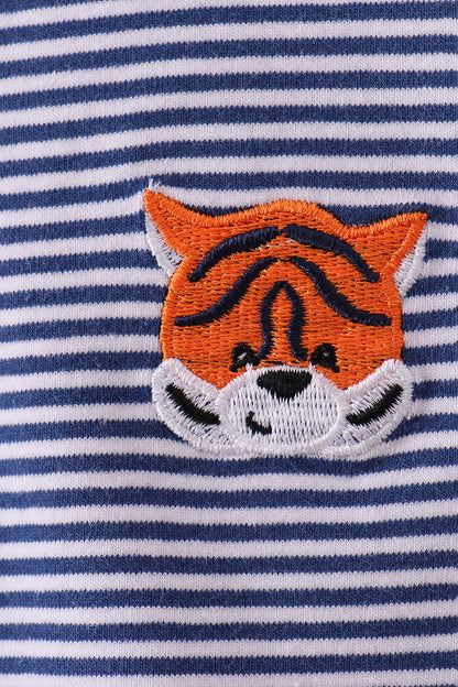 Auburn Stripe Tiger Top