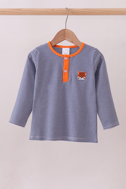 Auburn Stripe Tiger Top
