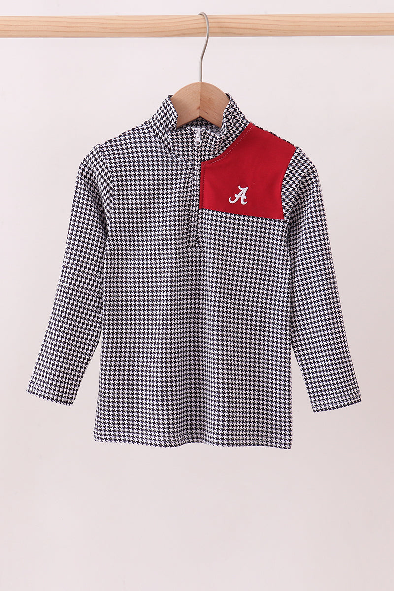 Alabama Embroidery Gingham Top
