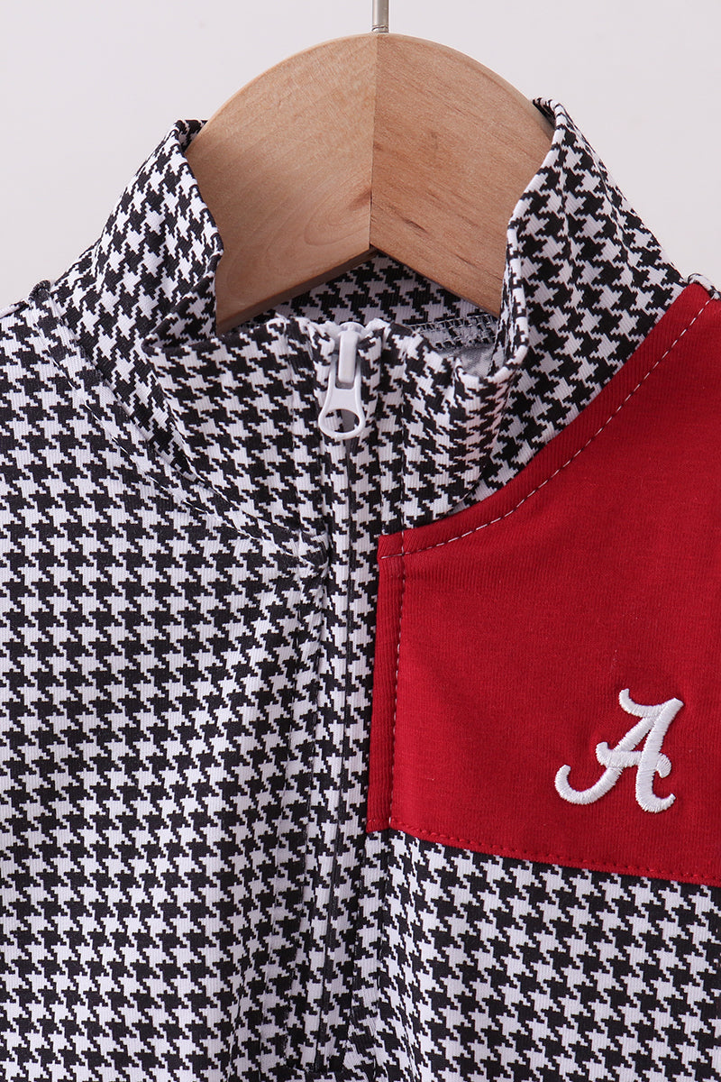 Alabama Embroidery Gingham Top