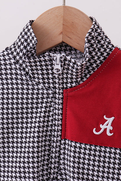 Alabama Embroidery Gingham Top