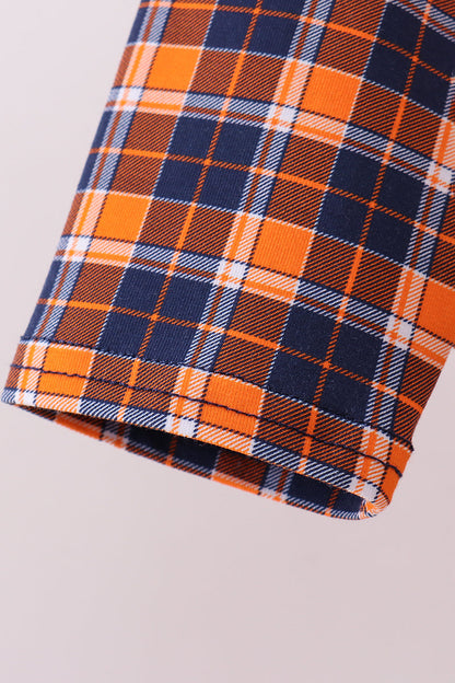 Auburn Embroidery Plaid Top